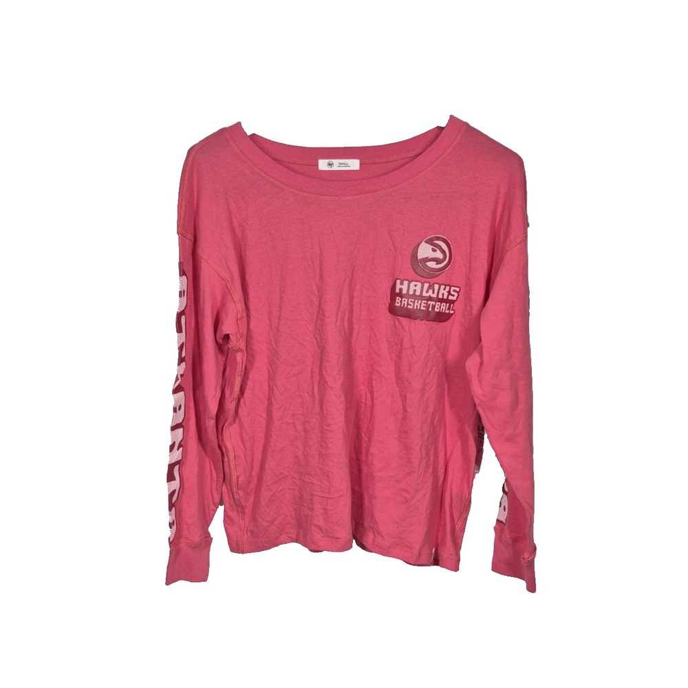 Atlanta Hawks Shirt Long‎ Sleeve Womens Mediium NBA Basketball 47 Brand Tee NEW